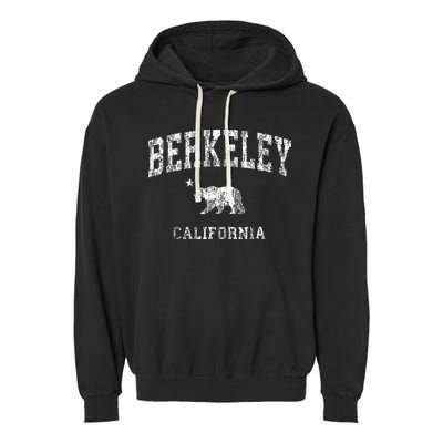 Berkeley California CA Vintage Distressed Sports Design Garment-Dyed Fleece Hoodie