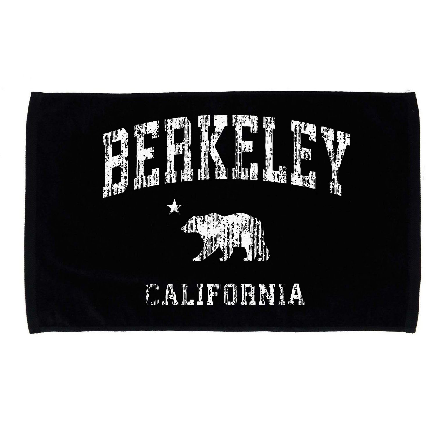 Berkeley California CA Vintage Distressed Sports Design Microfiber Hand Towel