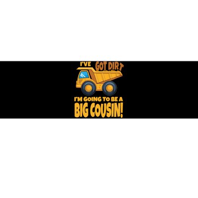 Big Cousin Construction Dump Truck Baby Announcement Bumper Sticker