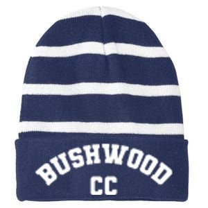 Bushwood Country Club Golfing Golf Pocket Logo Striped Beanie with Solid Band