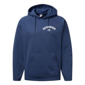 Bushwood Country Club Golfing Golf Pocket Logo Performance Fleece Hoodie