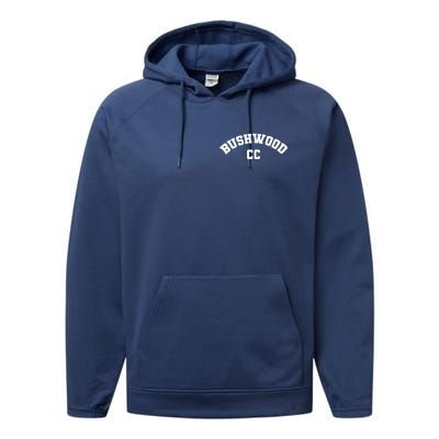 Bushwood Country Club Golfing Golf Pocket Logo Performance Fleece Hoodie