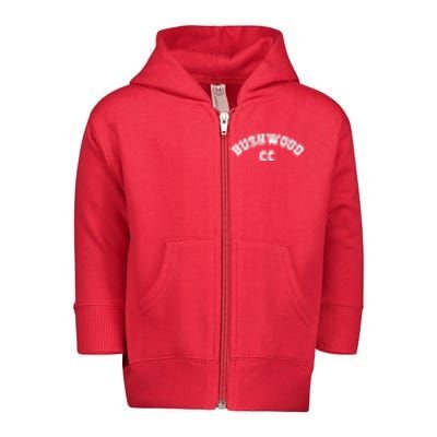 Bushwood Country Club Golfing Golf Pocket Logo Toddler Zip Fleece Hoodie