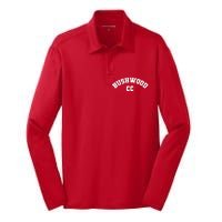 Bushwood Country Club Golfing Golf Pocket Logo Silk Touch Performance Long Sleeve Polo