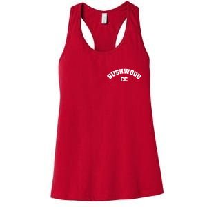 Bushwood Country Club Golfing Golf Pocket Logo Women's Racerback Tank