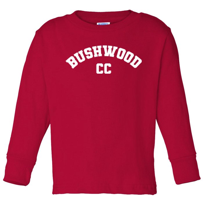 Bushwood Country Club Golfing Golf Pocket Logo Toddler Long Sleeve Shirt