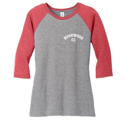 Bushwood Country Club Golfing Golf Pocket Logo Women's Tri-Blend 3/4-Sleeve Raglan Shirt