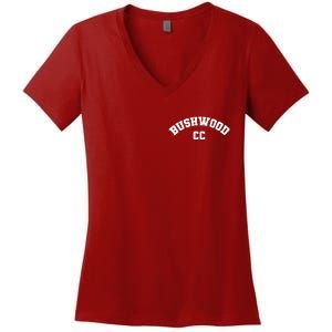 Bushwood Country Club Golfing Golf Pocket Logo Women's V-Neck T-Shirt