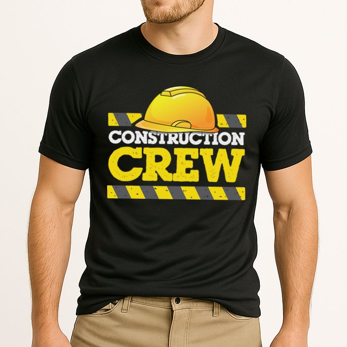Boy Construction Crew Birthday Party Supplies Group Matching Cooling Performance Crew T-Shirt