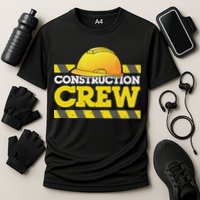 Boy Construction Crew Birthday Party Supplies Group Matching Cooling Performance Crew T-Shirt
