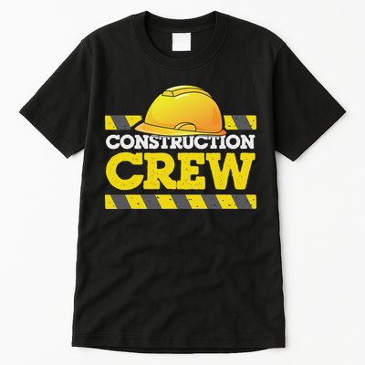 Boy Construction Crew Birthday Party Supplies Group Matching Tall T-Shirt