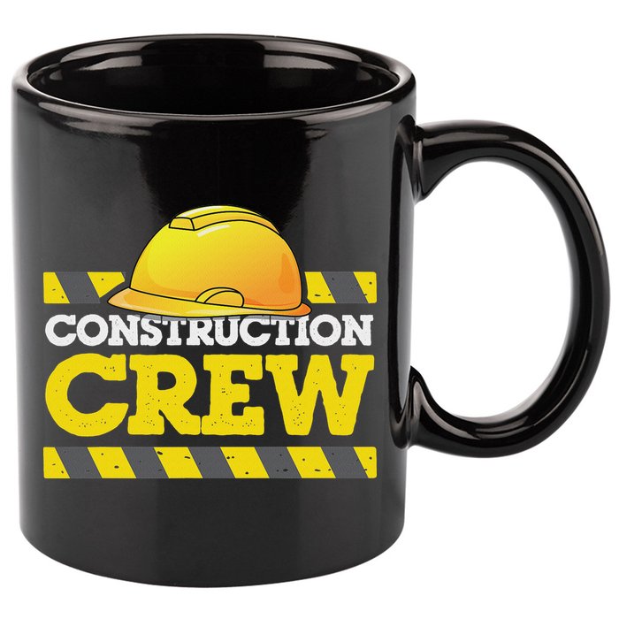 Boy Construction Crew Birthday Party Supplies Group Matching 11oz C Handle Ceramic Mug