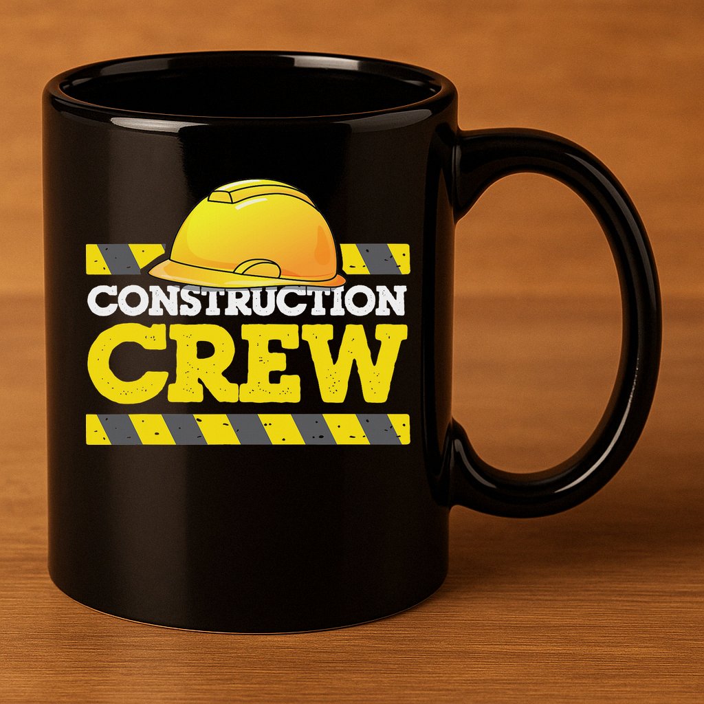 Boy Construction Crew Birthday Party Supplies Group Matching 11oz C Handle Ceramic Mug