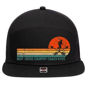 Best Cross Country Coach Cross Country Running Coach 7 Panel Mesh Trucker Snapback Hat