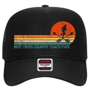 Best Cross Country Coach Cross Country Running Coach High Crown Mesh Back Trucker Hat