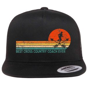 Best Cross Country Coach Cross Country Running Coach Flat Bill Trucker Hat