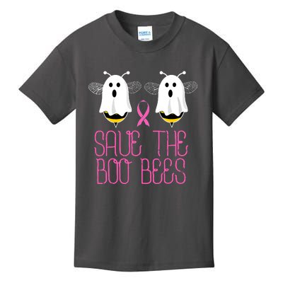 Breast Cancer Cute Halloween Save The Boobees Boo Bees Gift Kids T-Shirt