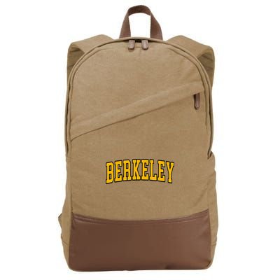 Berkeley California Ca Arched Cotton Canvas Backpack