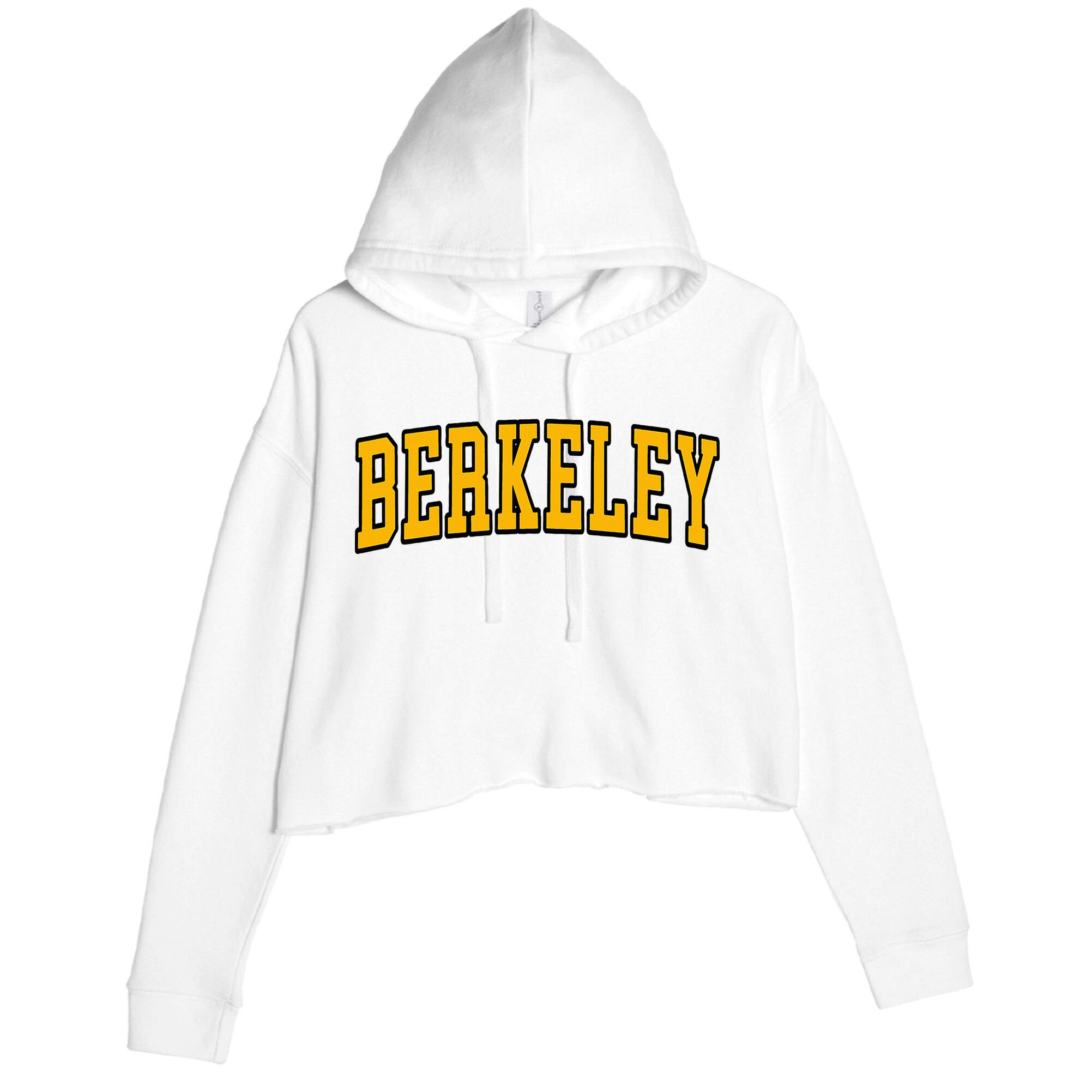 Berkeley California Ca Arched Crop Fleece Hoodie