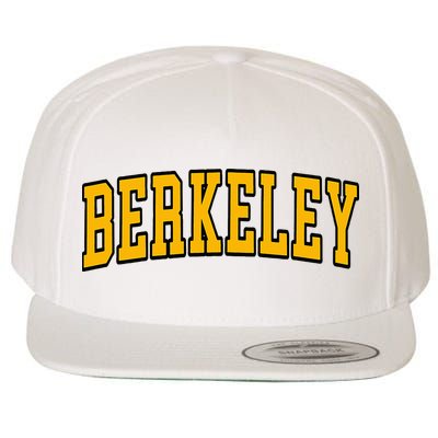 Berkeley California Ca Arched Wool Snapback Cap