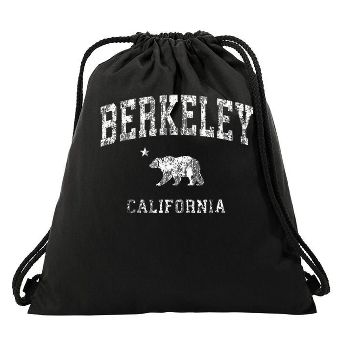 Berkeley California Ca Vintage Distressed Drawstring Bag