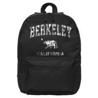 Berkeley California Ca Vintage Distressed 16 in Basic Backpack