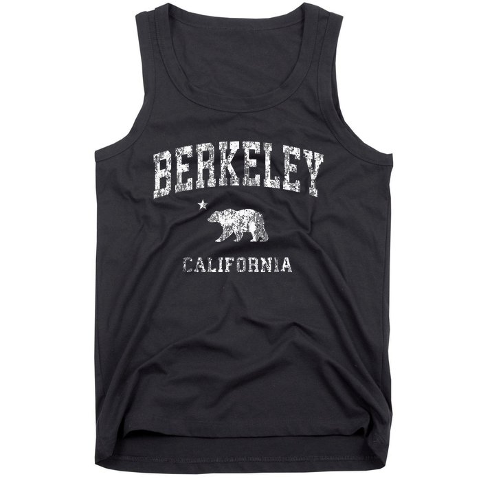 Berkeley California Ca Vintage Distressed Tank Top