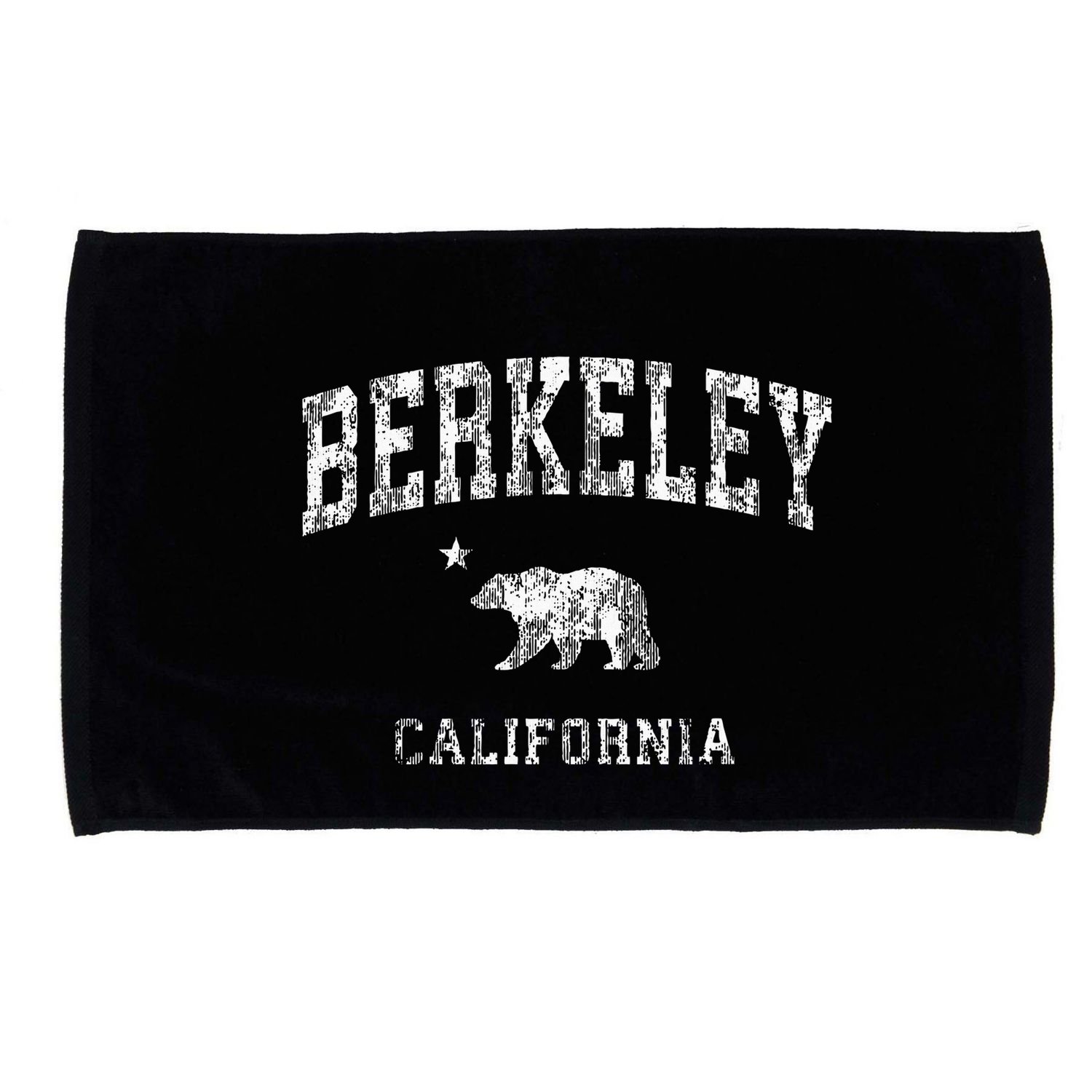 Berkeley California Ca Vintage Distressed Microfiber Hand Towel