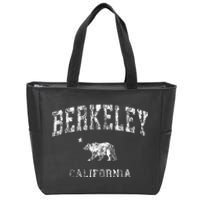 Berkeley California Ca Vintage Distressed Zip Tote Bag