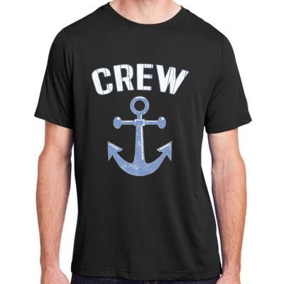 Boating Captain Crew Pontoon Nautical Gift Sailing Anchor Adult ChromaSoft Performance T-Shirt