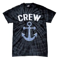 Boating Captain Crew Pontoon Nautical Gift Sailing Anchor Tie-Dye T-Shirt