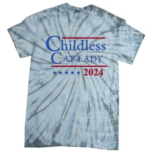 Browbrotherr Childless Cat Lady 2024 Tie-Dye T-Shirt