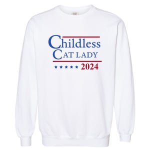 Browbrotherr Childless Cat Lady 2024 Garment-Dyed Sweatshirt