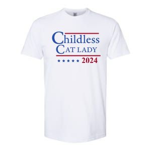 Browbrotherr Childless Cat Lady 2024 Softstyle CVC T-Shirt