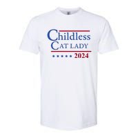 Browbrotherr Childless Cat Lady 2024 Softstyle CVC T-Shirt