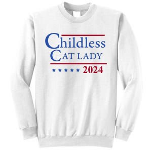 Browbrotherr Childless Cat Lady 2024 Sweatshirt