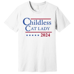 Browbrotherr Childless Cat Lady 2024 Premium T-Shirt