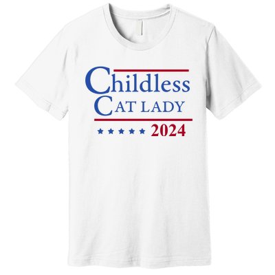 Browbrotherr Childless Cat Lady 2024 Premium T-Shirt