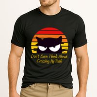 Black Cat Crossing His Path Funny Novelty Gift Cooling Performance Crew T-Shirt