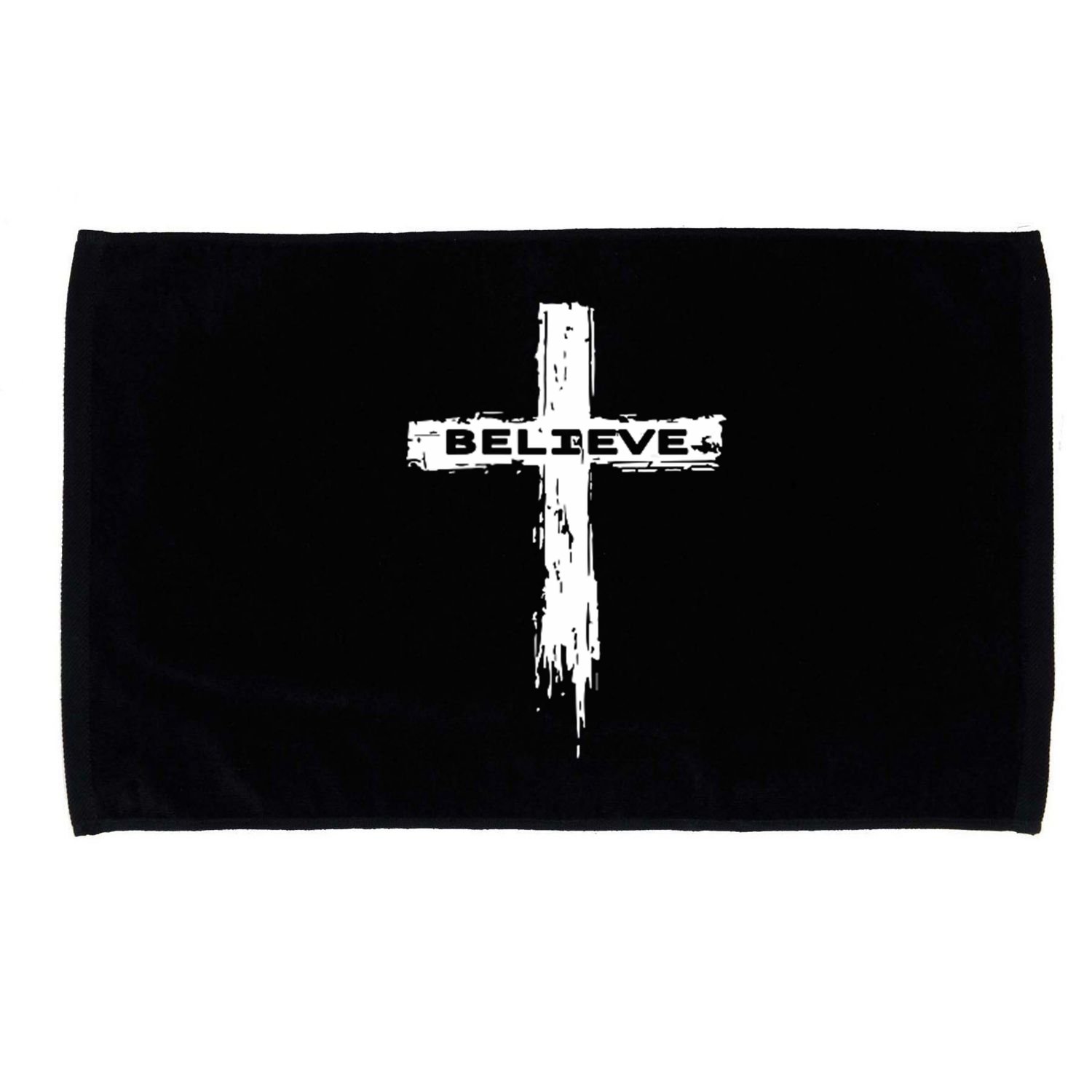Bhgytec Christian Cross Religious Believe Graphic Unisex , Unisex Kids, Girls Blac Microfiber Hand Towel