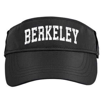 Berkeley California CA Vintage Varsity Sports Text Adult Drive Performance Visor