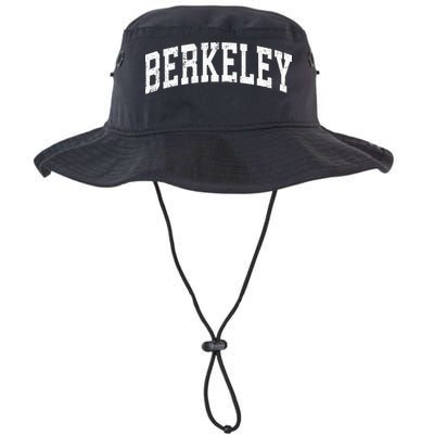 Berkeley California CA Vintage Varsity Sports Text Bucket Hat