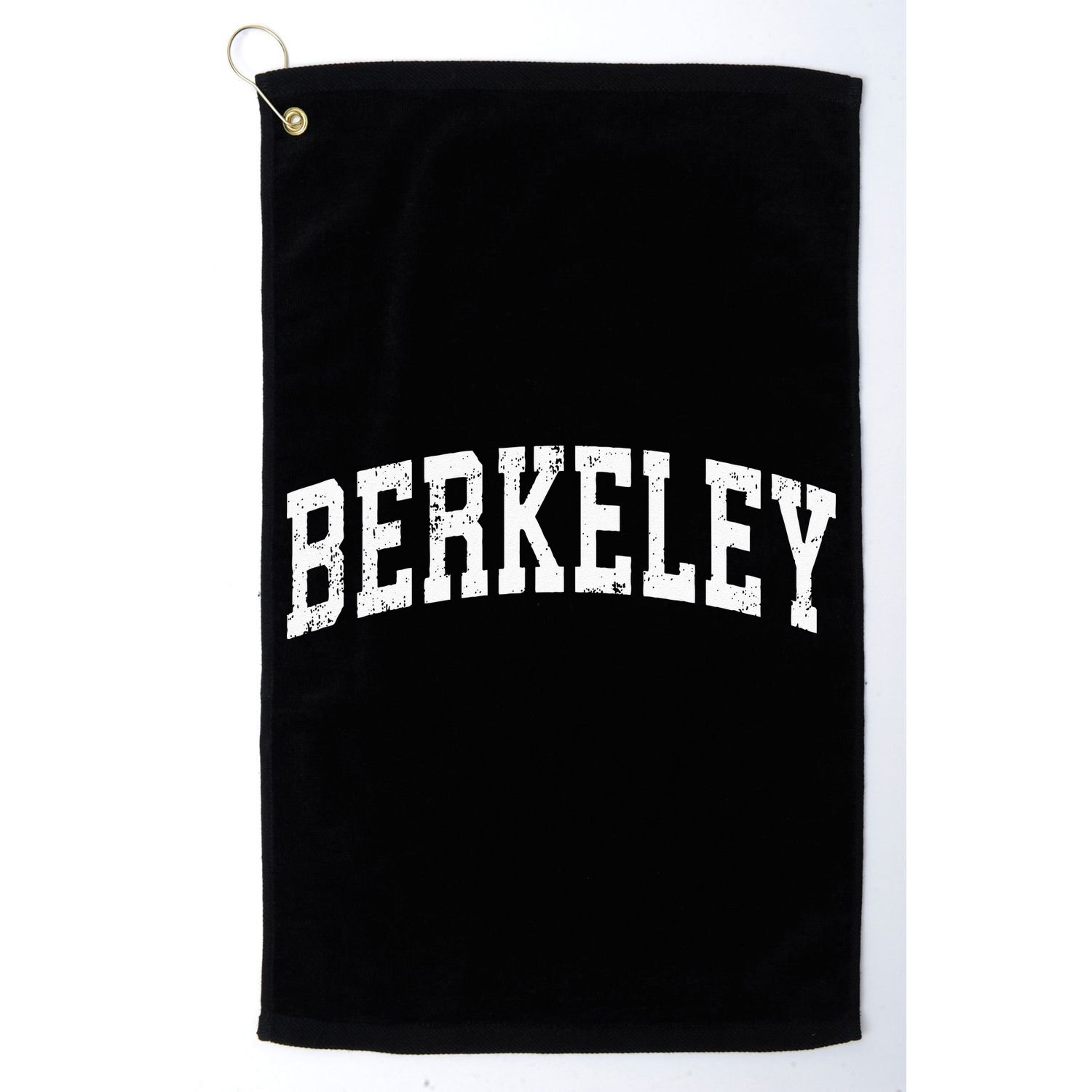 Berkeley California CA Vintage Varsity Sports Text Golf Towel