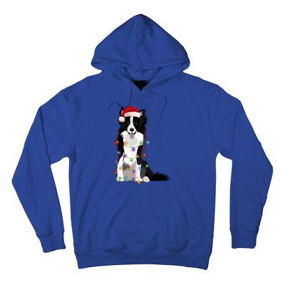 Border Collie Christmas Lights Xmas Dog Lover Cute Gift Hoodie