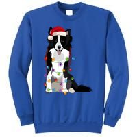 Border Collie Christmas Lights Xmas Dog Lover Cute Gift Sweatshirt