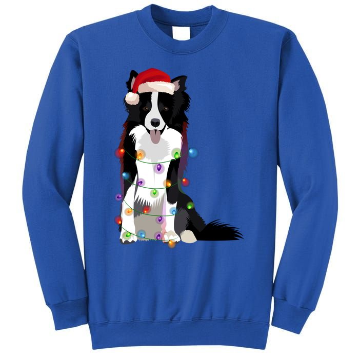 Border Collie Christmas Lights Xmas Dog Lover Cute Gift Sweatshirt