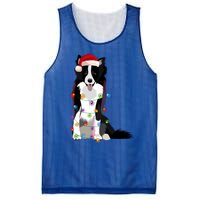 Border Collie Christmas Lights Xmas Dog Lover Cute Gift Mesh Reversible Basketball Jersey Tank