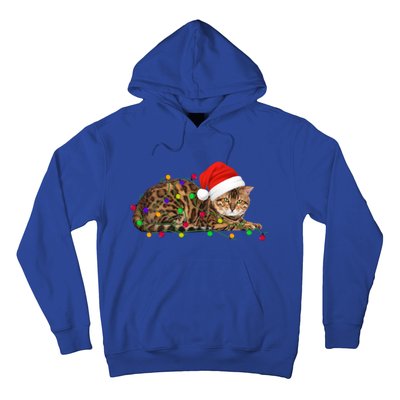 Bengal Cat Christmas Lights Xmas Cat Lover Great Gift Hoodie