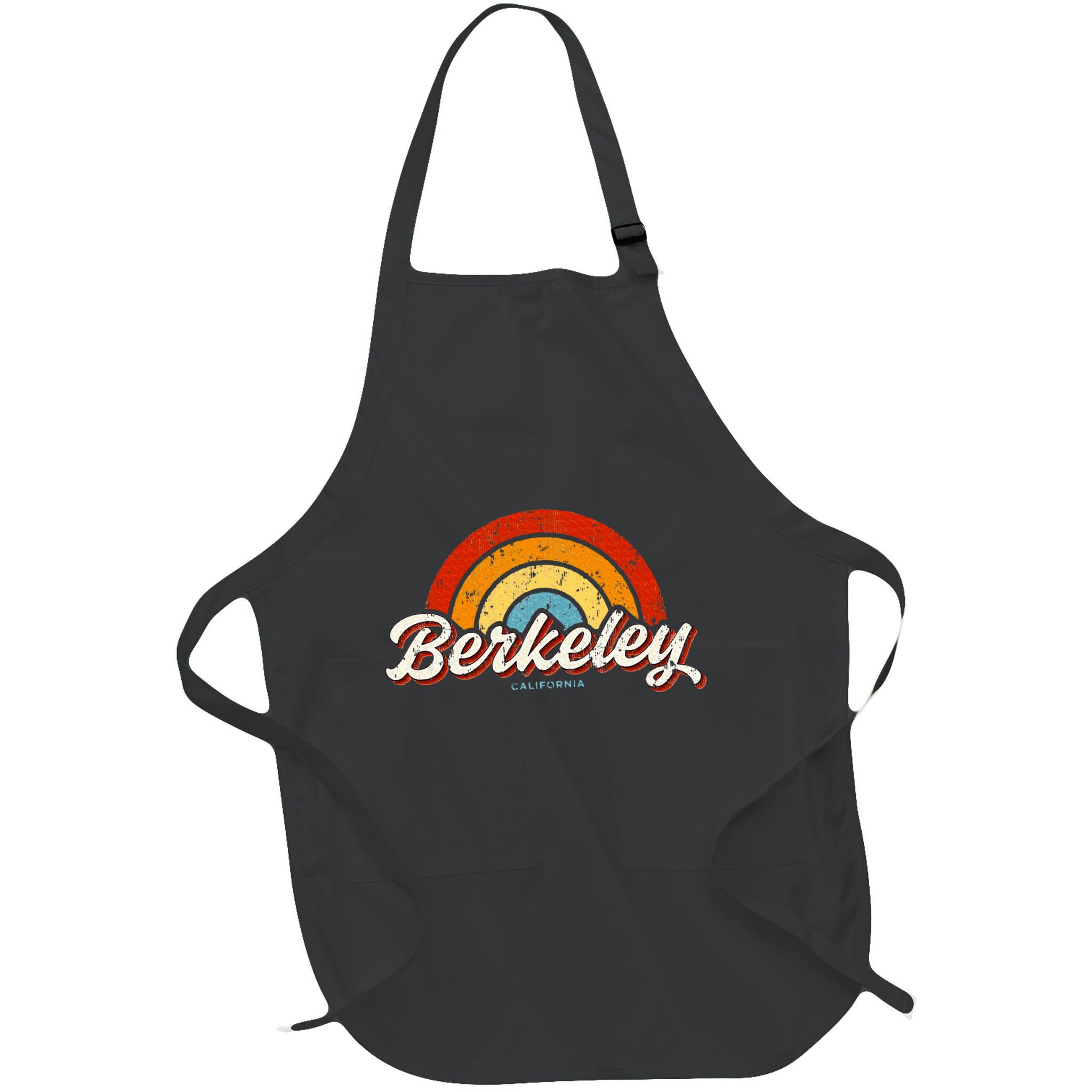 Berkeley California Ca Vintage Rainbow Retro 70s Apron