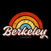 Berkeley California Ca Vintage Rainbow Retro 70s Sweatshirt